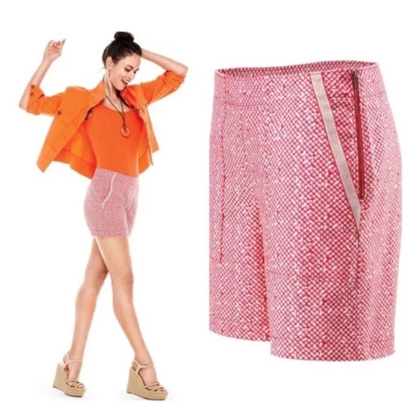 CAbi Pink and Red Dot Print Picnic Shorts Style 5121 Size 4 - Picture 1 of 9